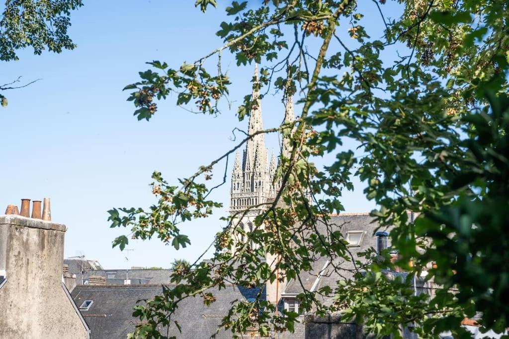 Oo Le Jardin Oo Paisible Studio Equipe Et Bien Place Quimper Exterior photo
